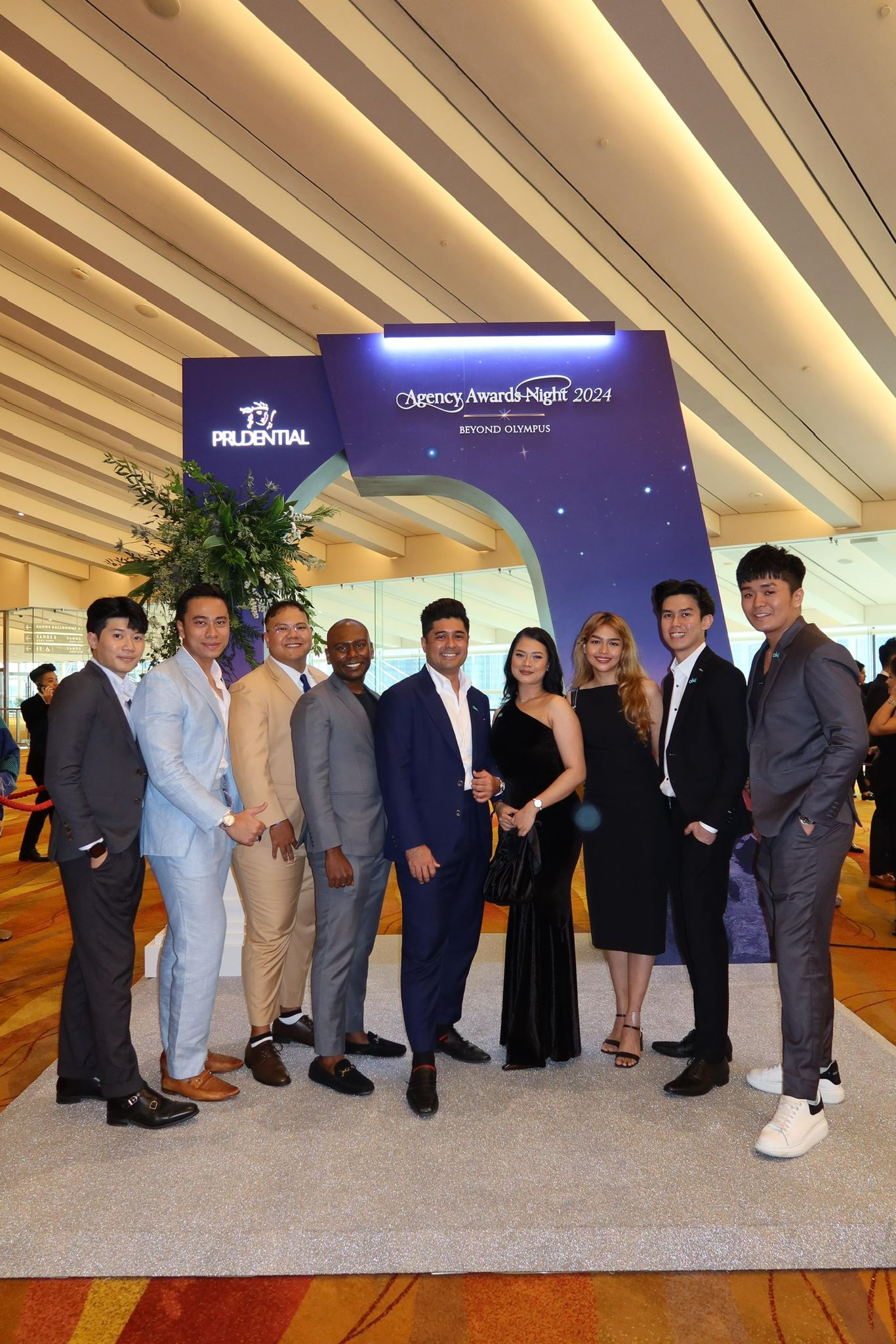 Group photo at Prudential Agency Awards Night 2024
